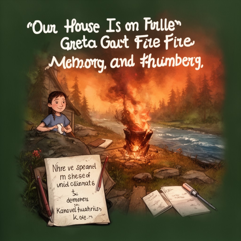 AI-generated illustration of Our House Is on Fire