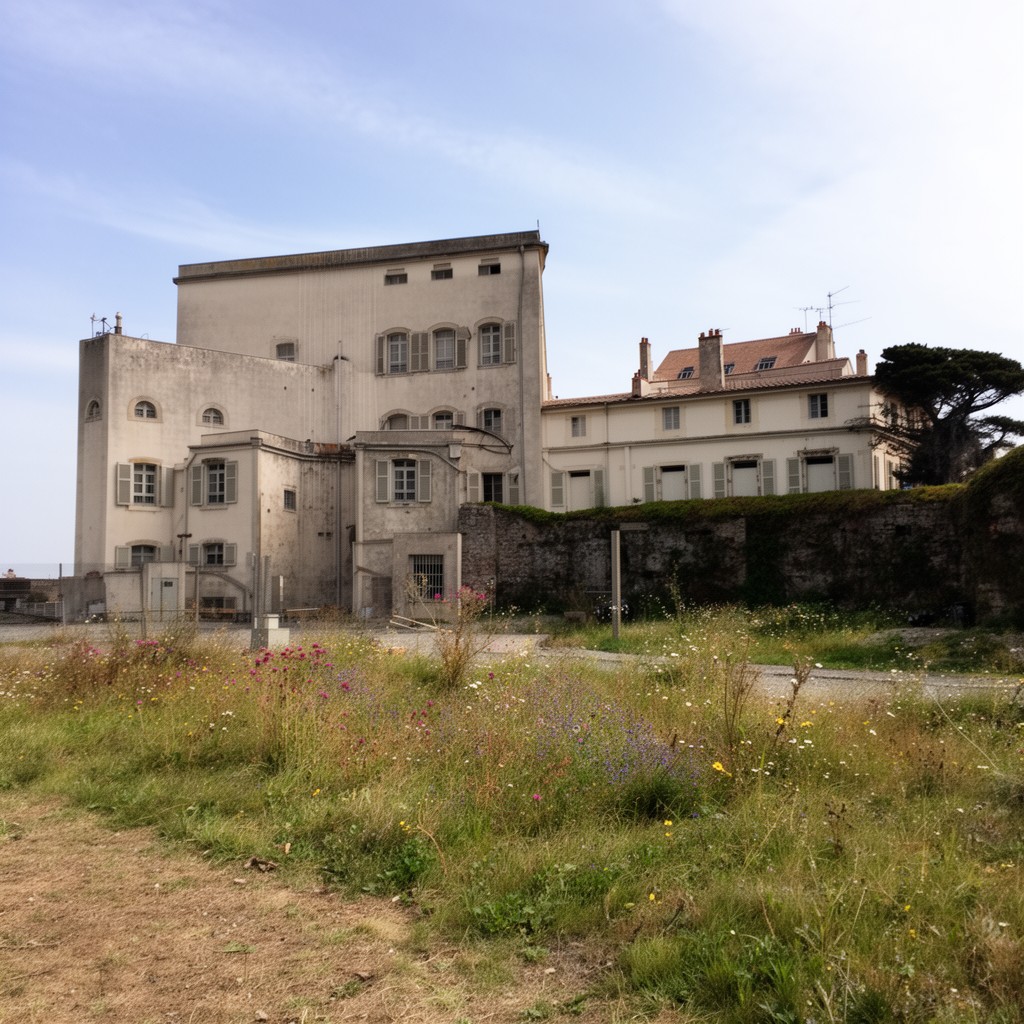AI-generated illustration of Île d’Yeu prison