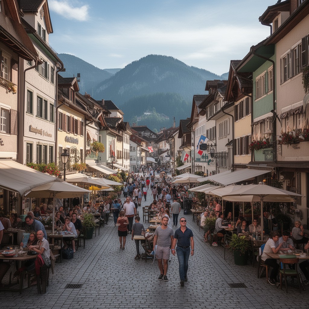 AI-generated illustration of Marktstraße