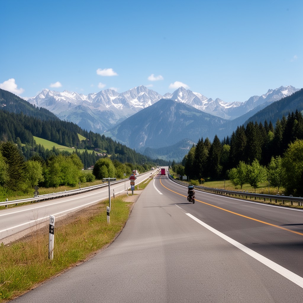 AI-generated illustration of B13 federal road