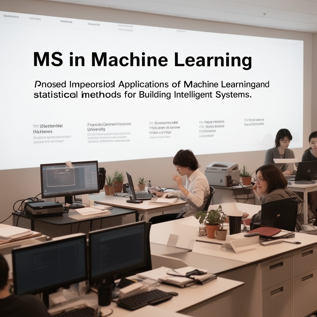 AI-generated illustration of MS in Machine Learning