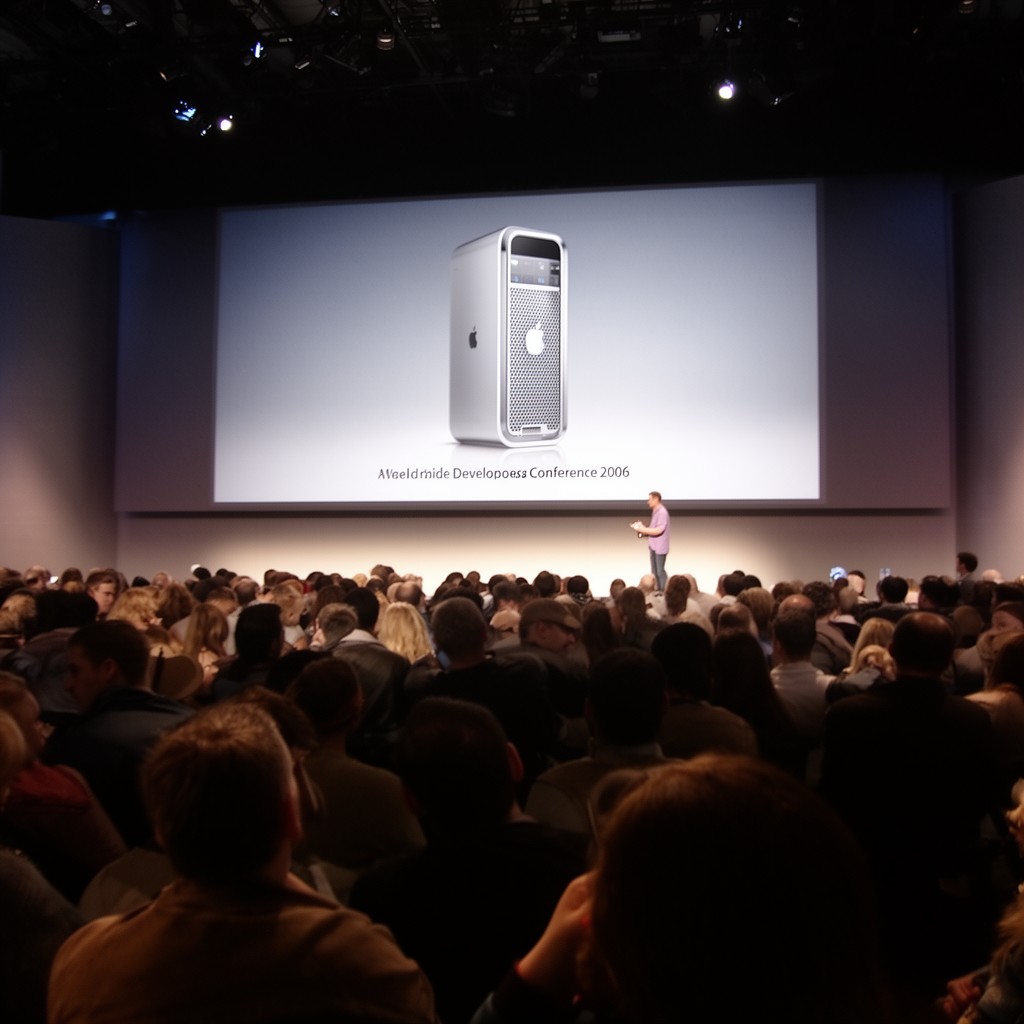 AI-generated illustration of Apple Worldwide Developers Conference 2006