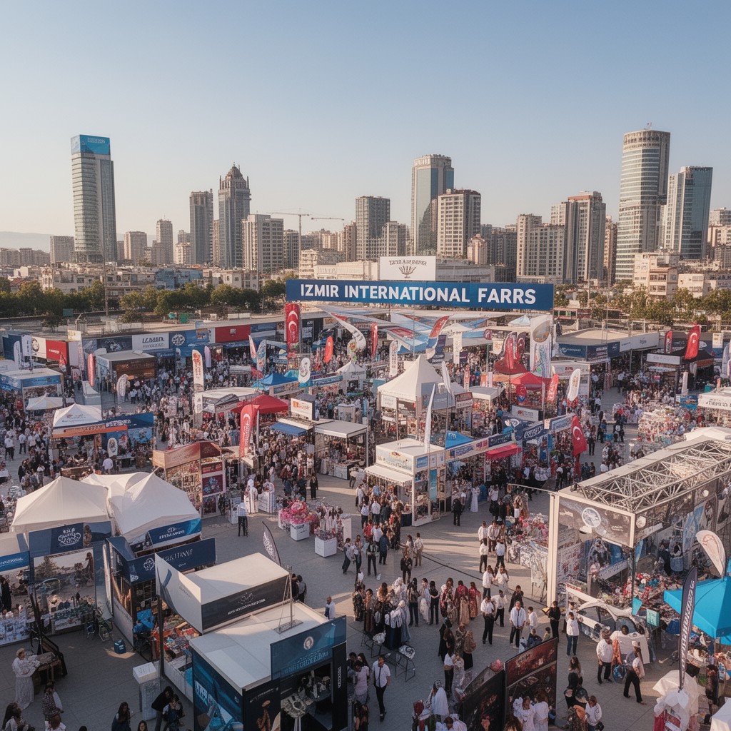 AI-generated illustration of Izmir International Fair