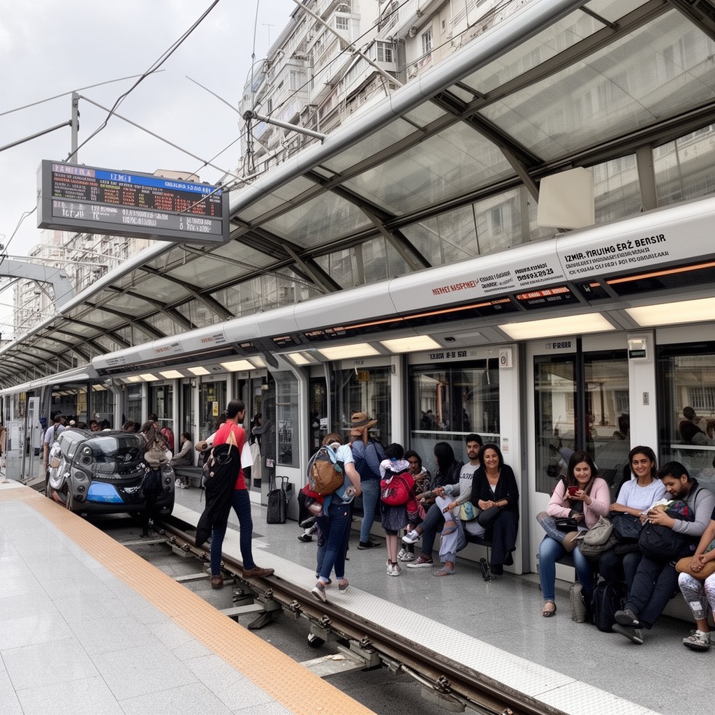 AI-generated illustration of Izmir Metro