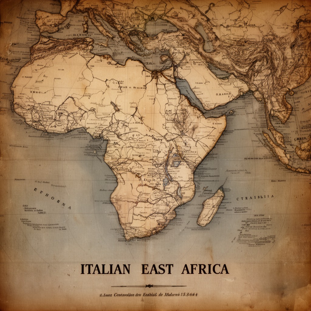 AI-generated illustration of Italian East Africa