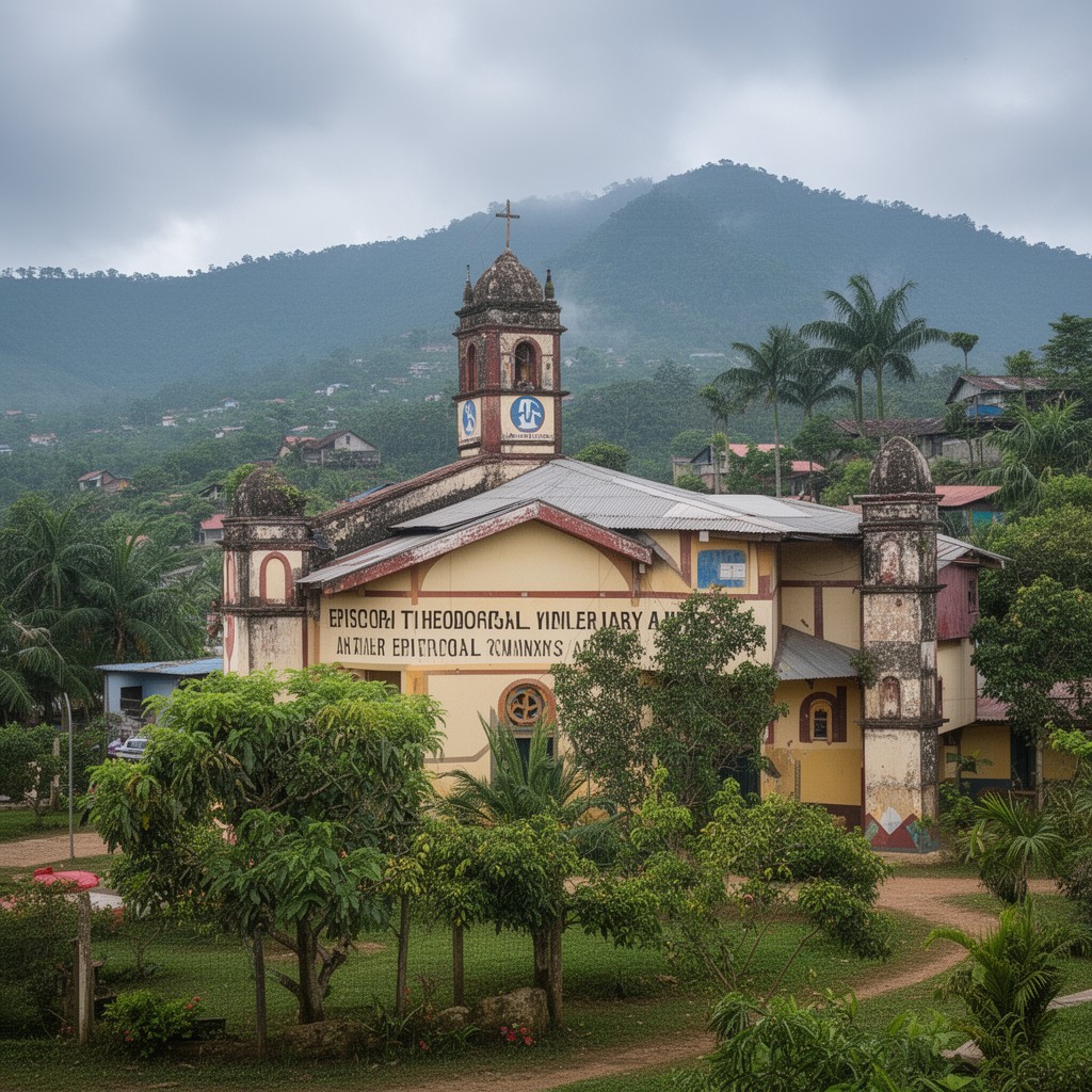 AI-generated illustration of Episcopal Theological Seminary in Haiti