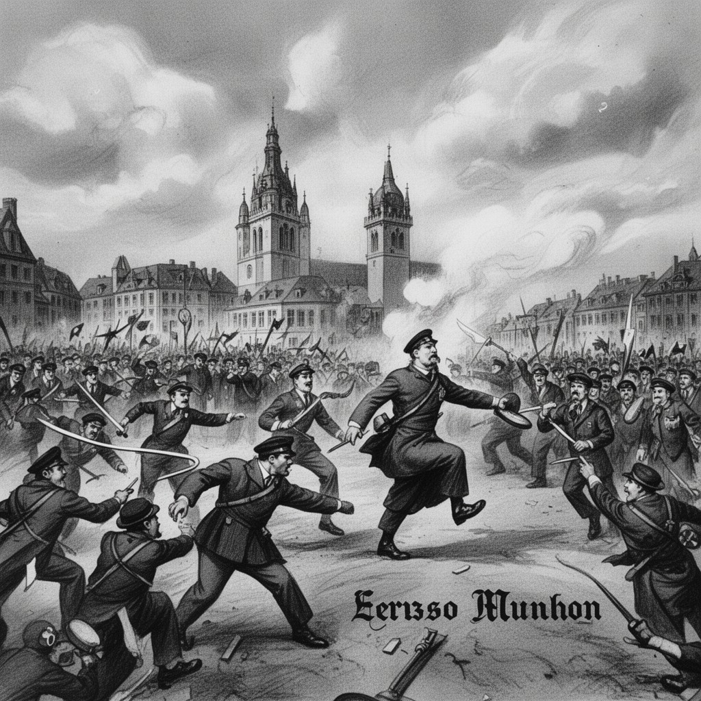 AI-generated illustration of Munich Betrayal