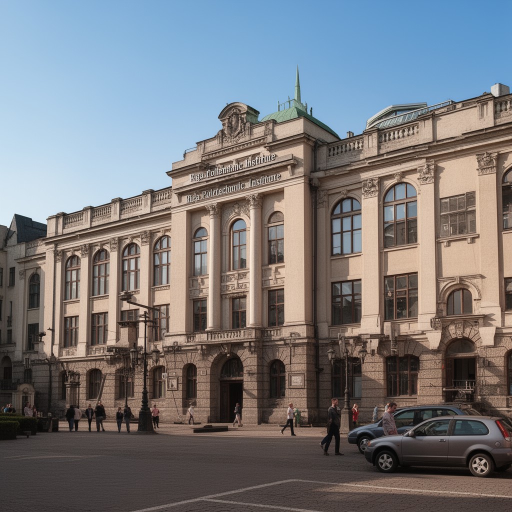AI-generated illustration of Riga Polytechnic Institute