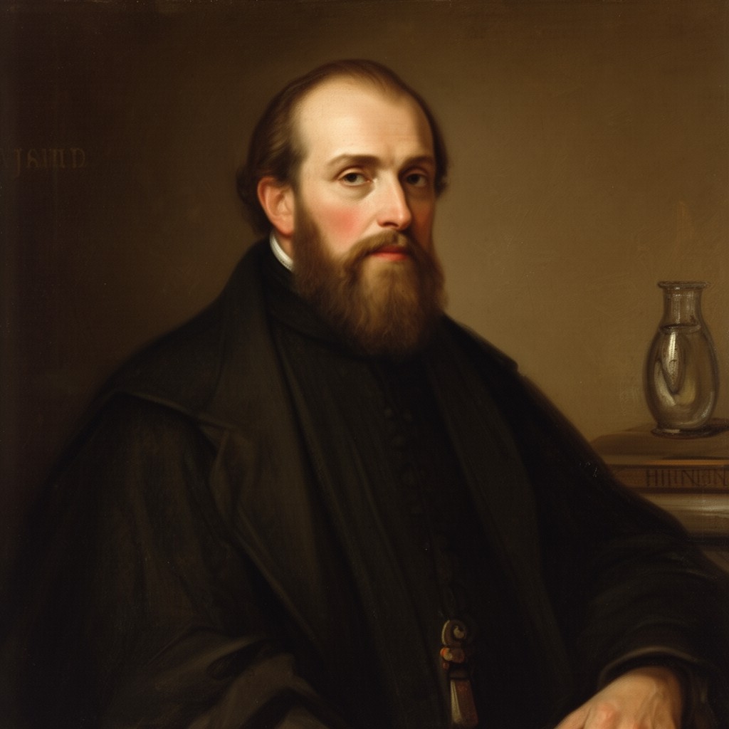 AI-generated illustration of John Calvin