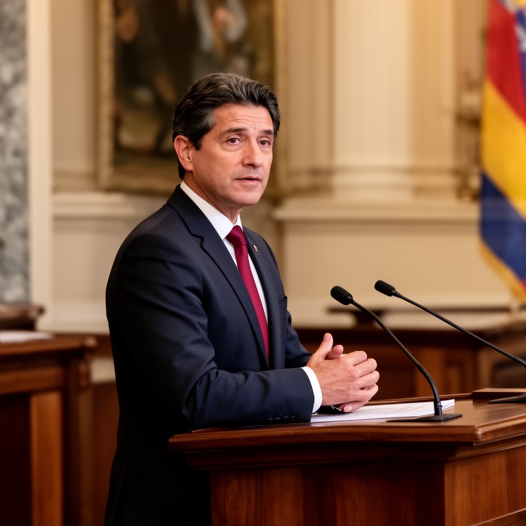 AI-generated illustration of President of Colombia