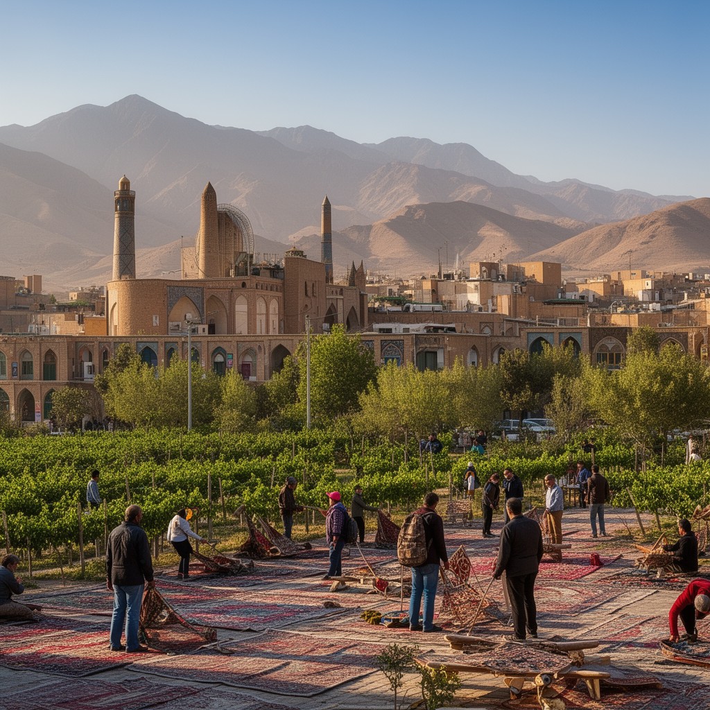 AI-generated illustration of Shiraz, Iran