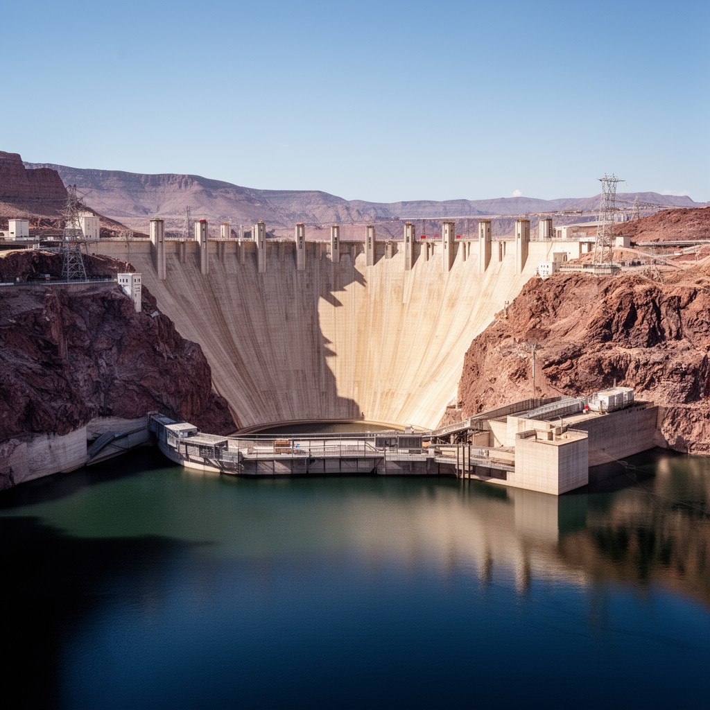 AI-generated illustration of Hoover Dam