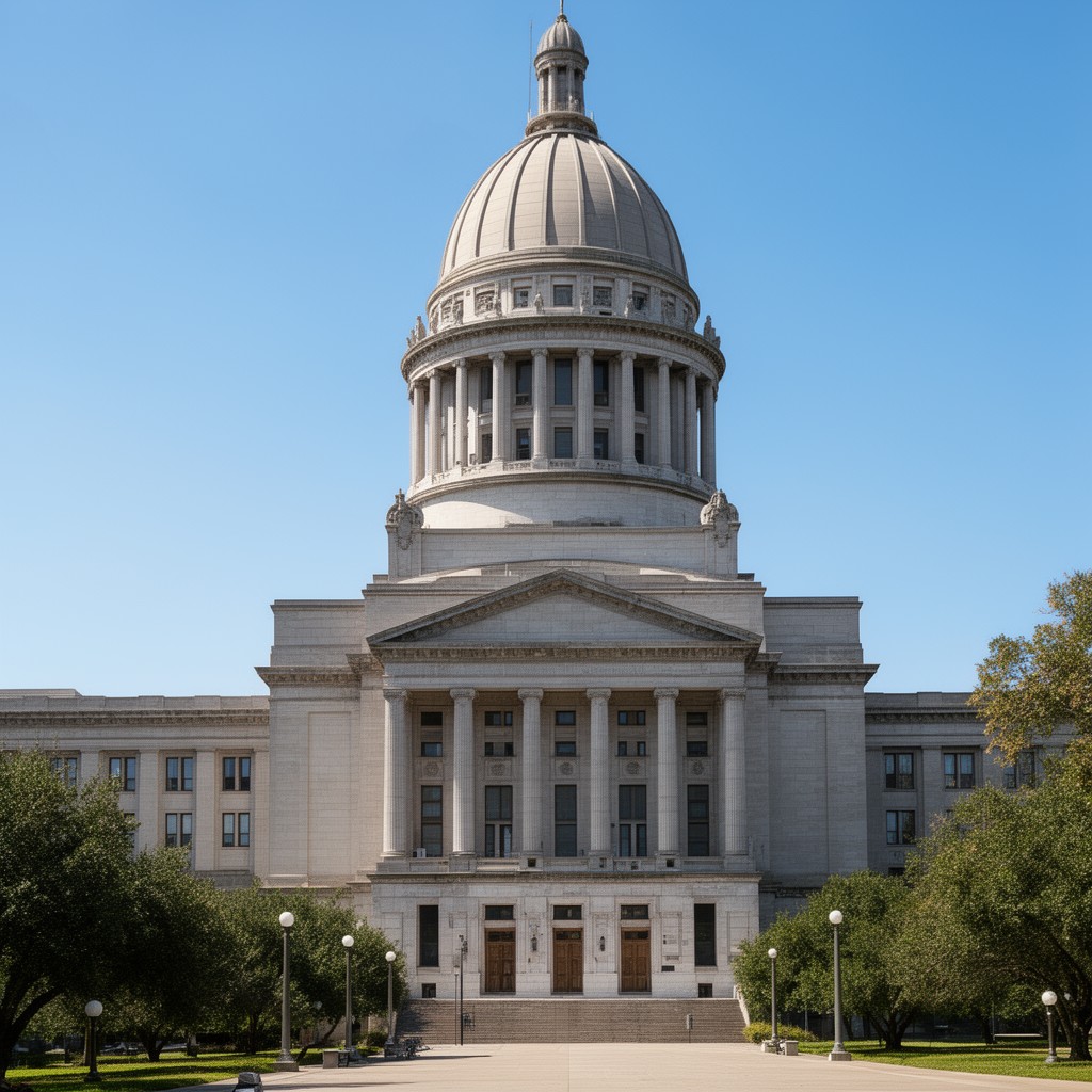 AI-generated illustration of Mississippi State Capitol