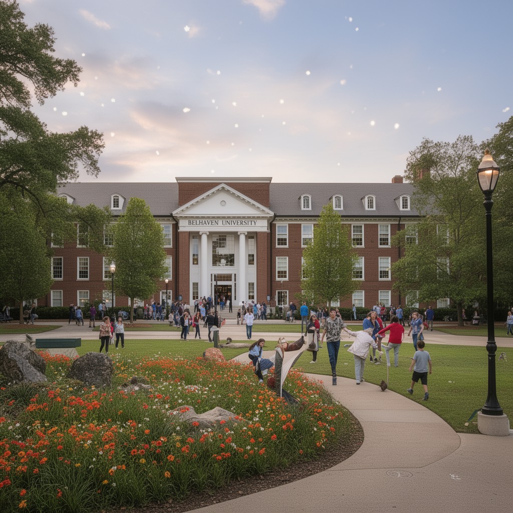 AI-generated illustration of Belhaven University