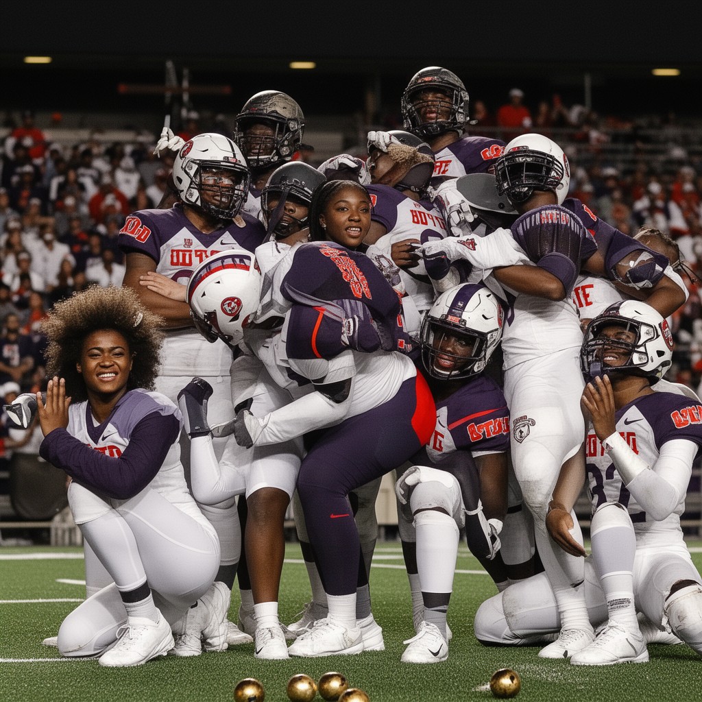 AI-generated illustration of Jackson State Tigers and Lady Tigers (college athletics)