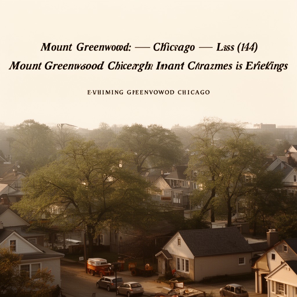 AI-generated illustration of Mount Greenwood, Chicago