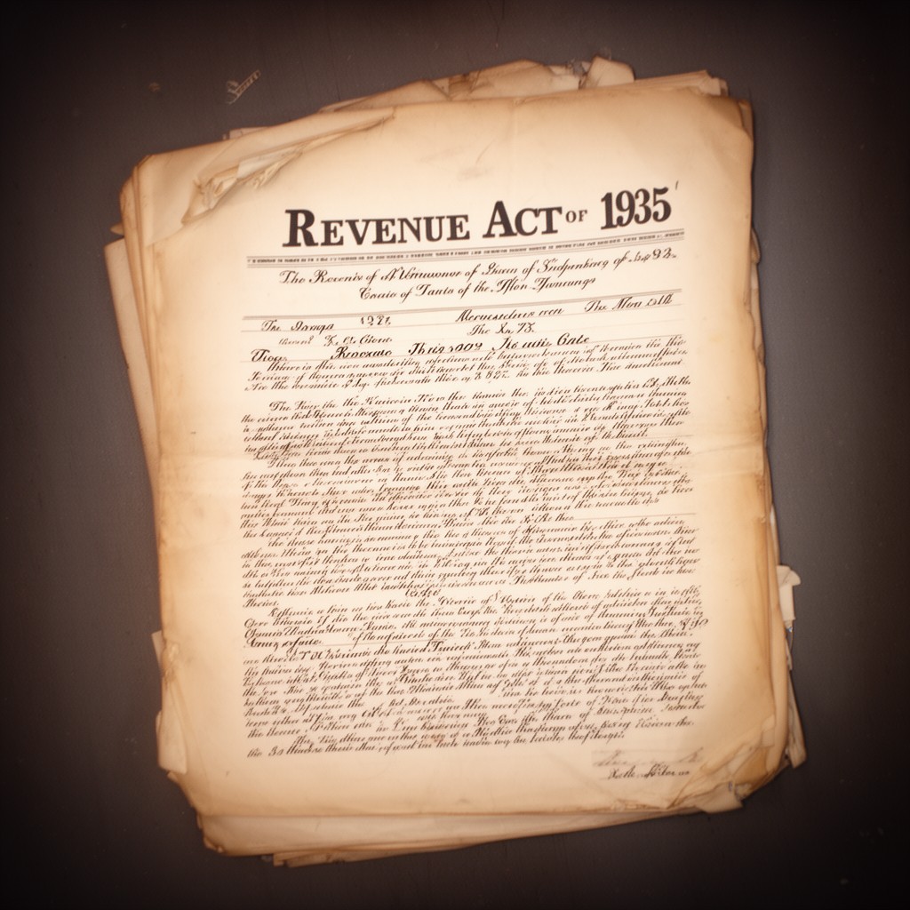 AI-generated illustration of Revenue Act of 1935