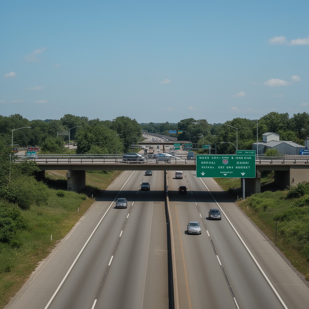 AI-generated illustration of Mass Pike