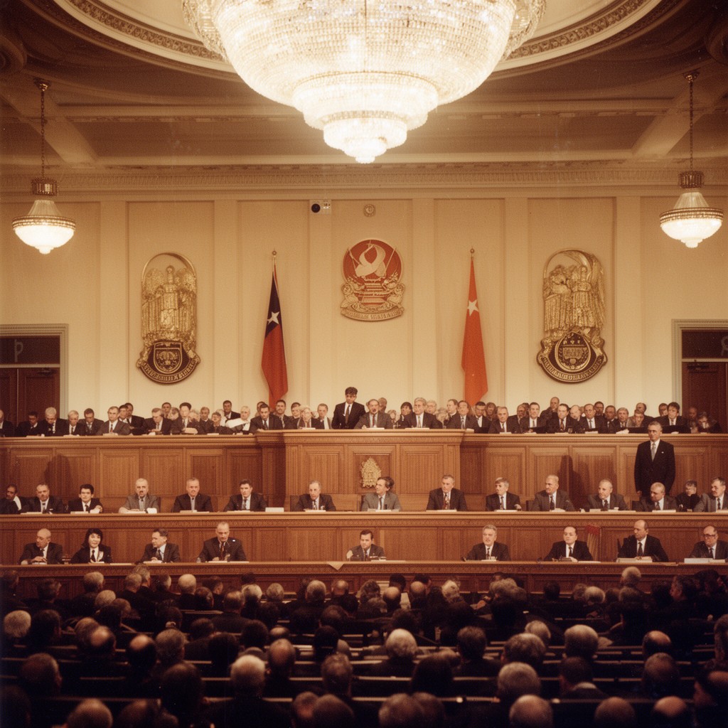 AI-generated illustration of Presidium of the Supreme Soviet of the USSR