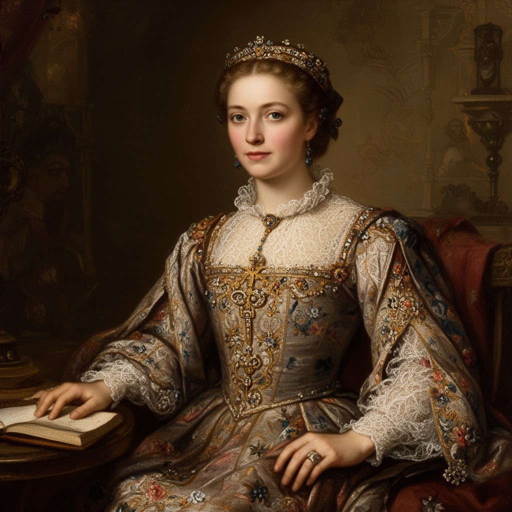 AI-generated illustration of Anna of Bavaria