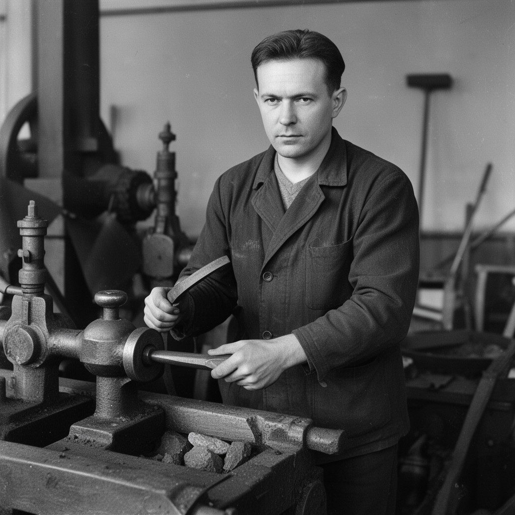 AI-generated illustration of Alexey Stakhanov