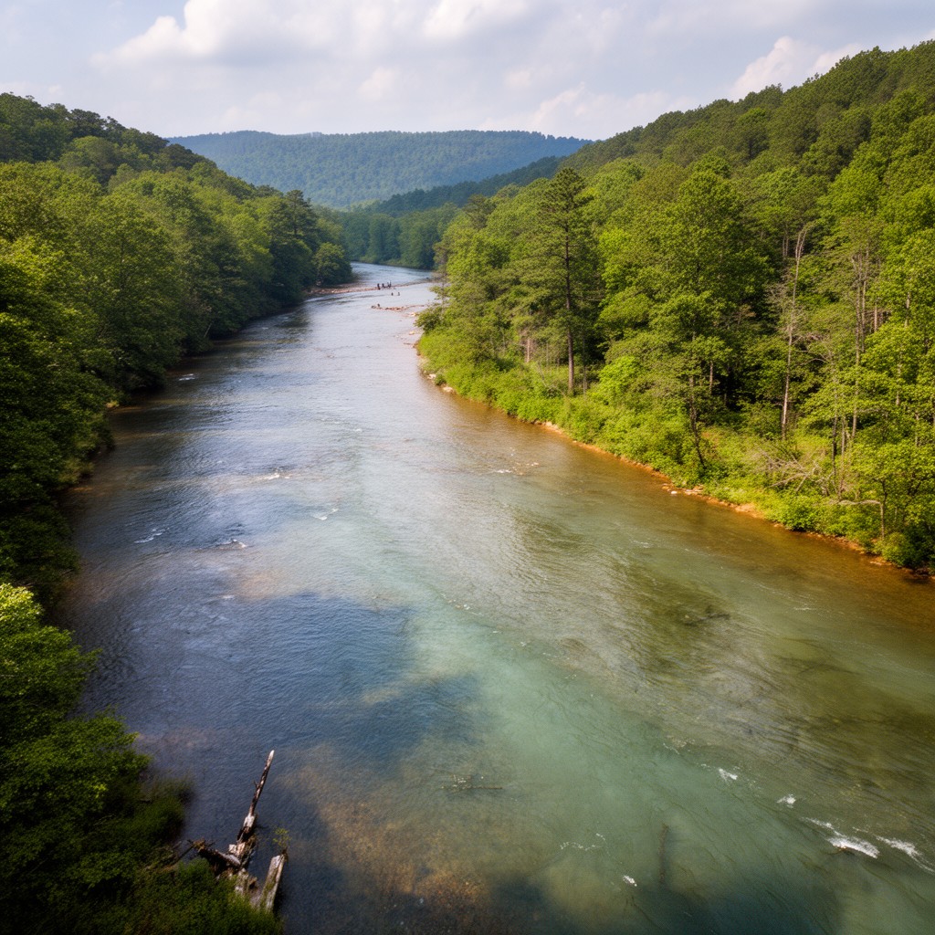 AI-generated illustration of Yadkin River