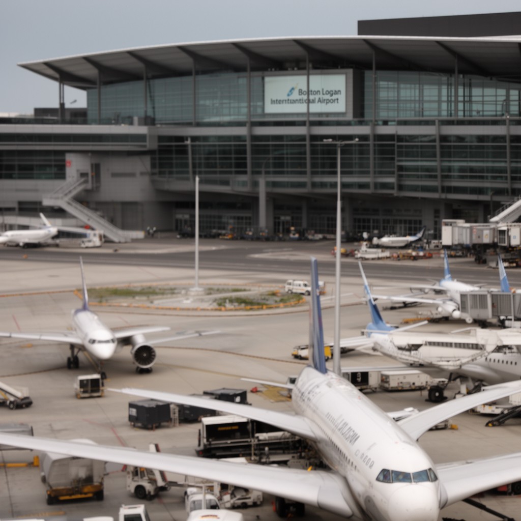 AI-generated illustration of Boston Logan International Airport