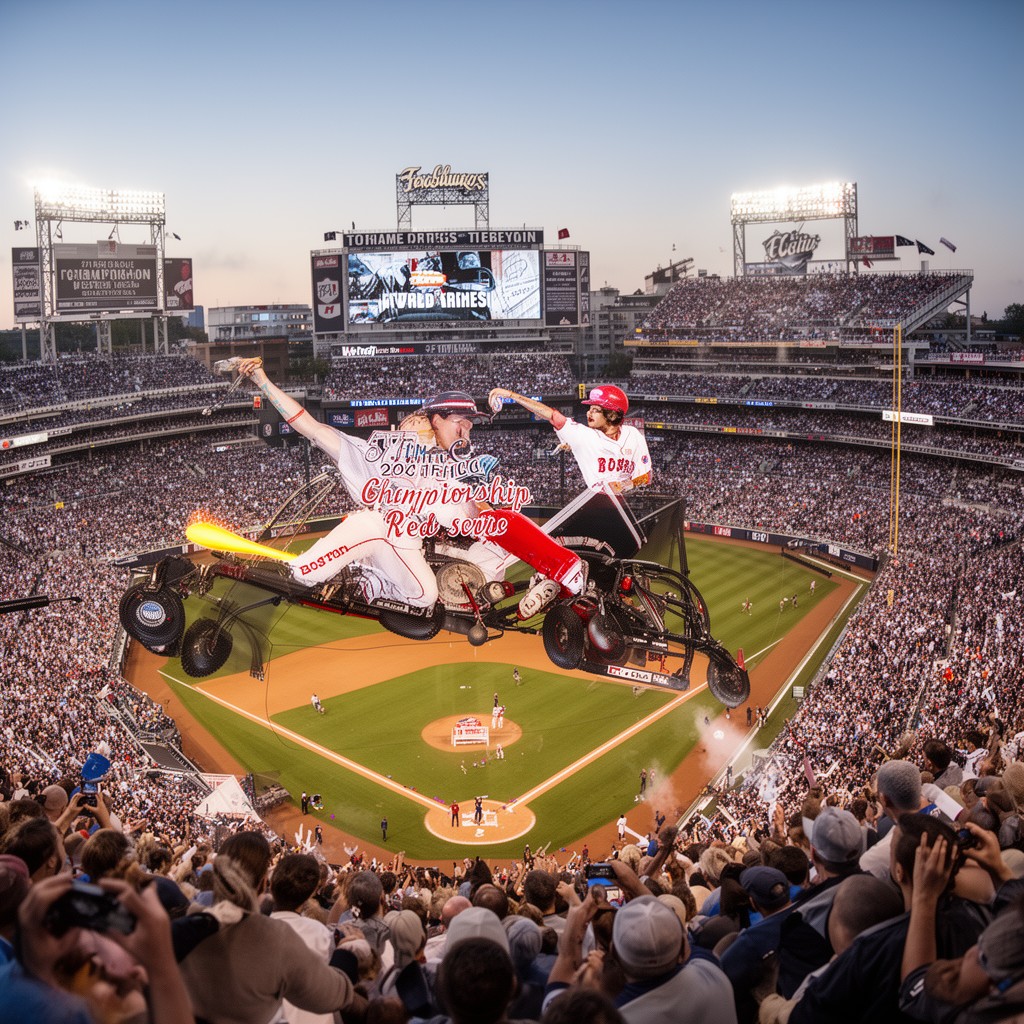 AI-generated illustration of 2004 American League Championship Series
