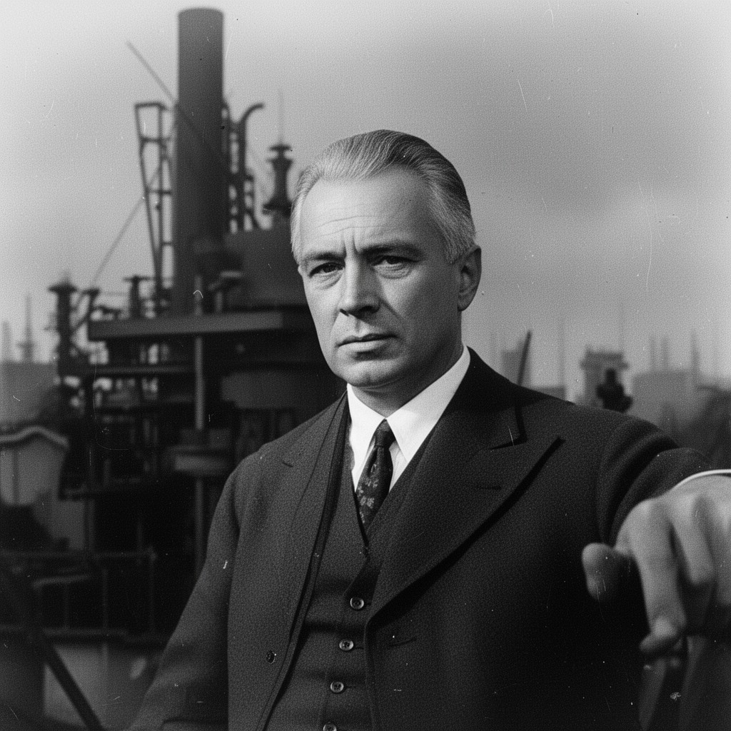 AI-generated illustration of Heinrich Korschan