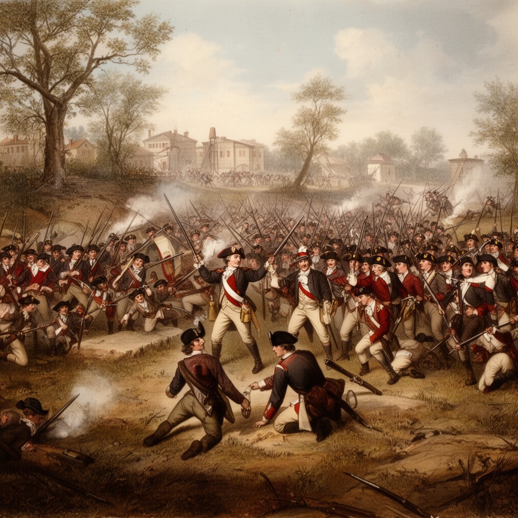 AI-generated illustration of Battle of Assunpink Creek