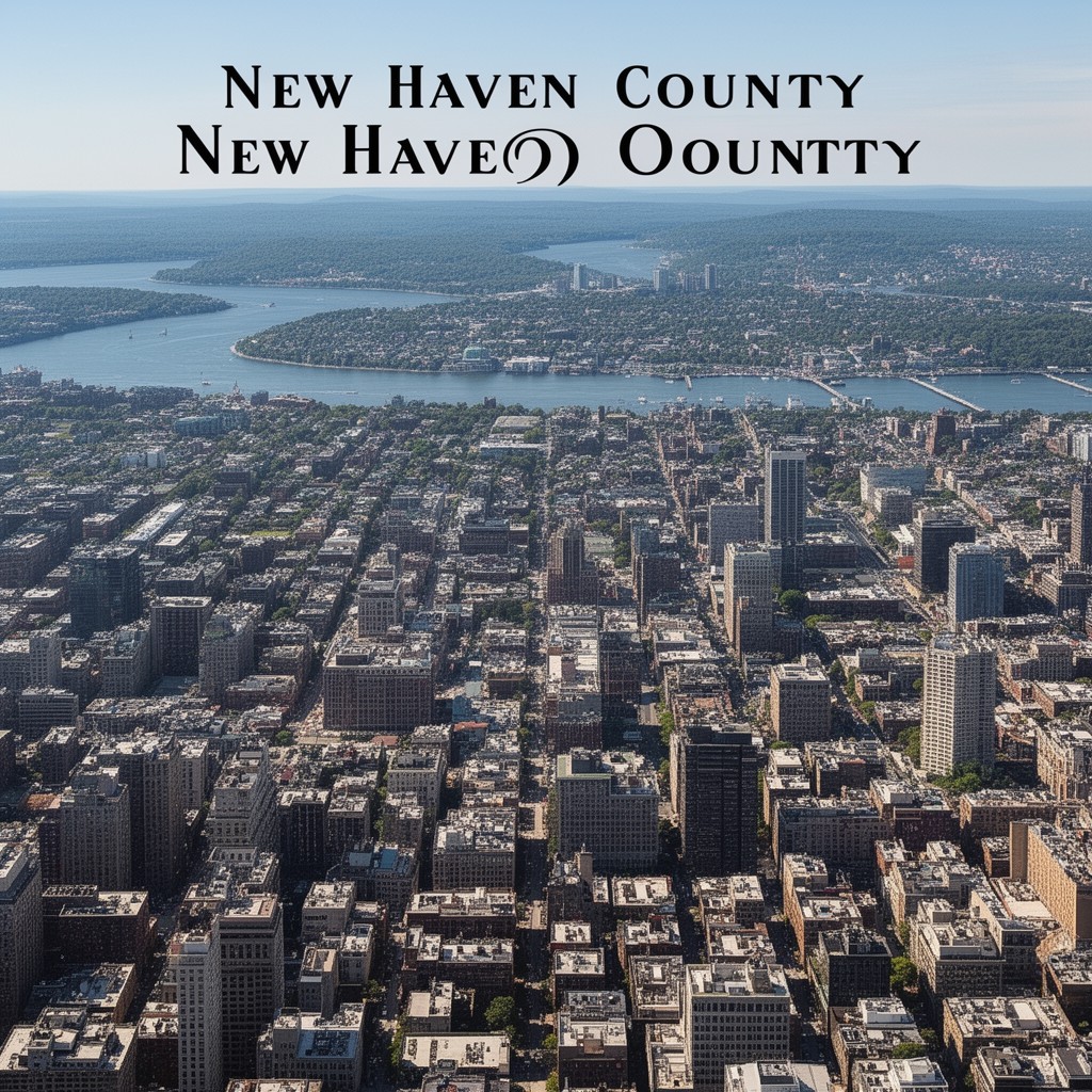 AI-generated illustration of New Haven County