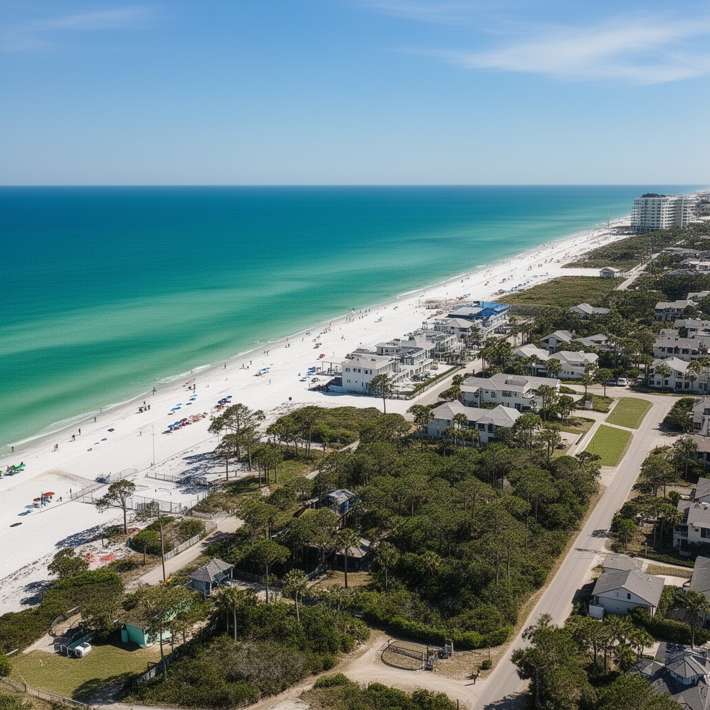 AI-generated illustration of Miramar Beach, Florida