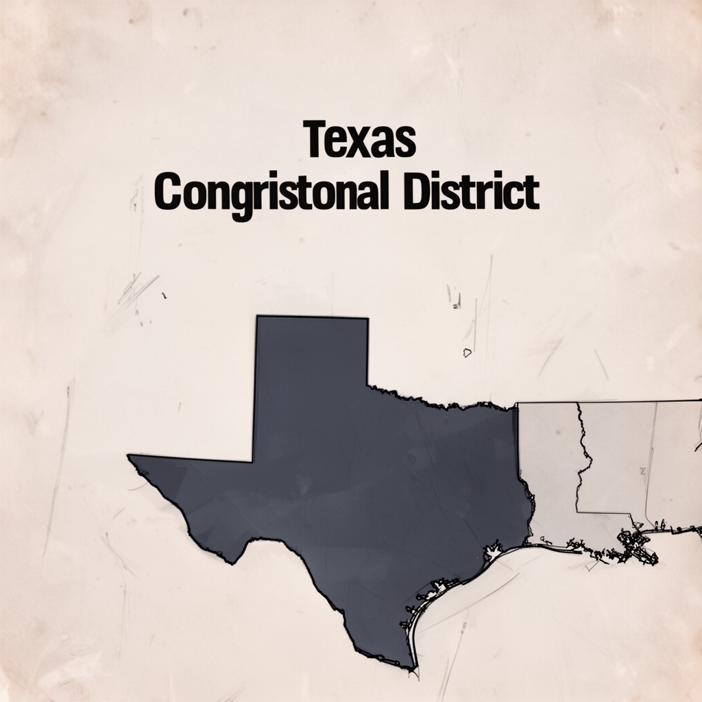 AI-generated illustration of Texas's 37th congressional district