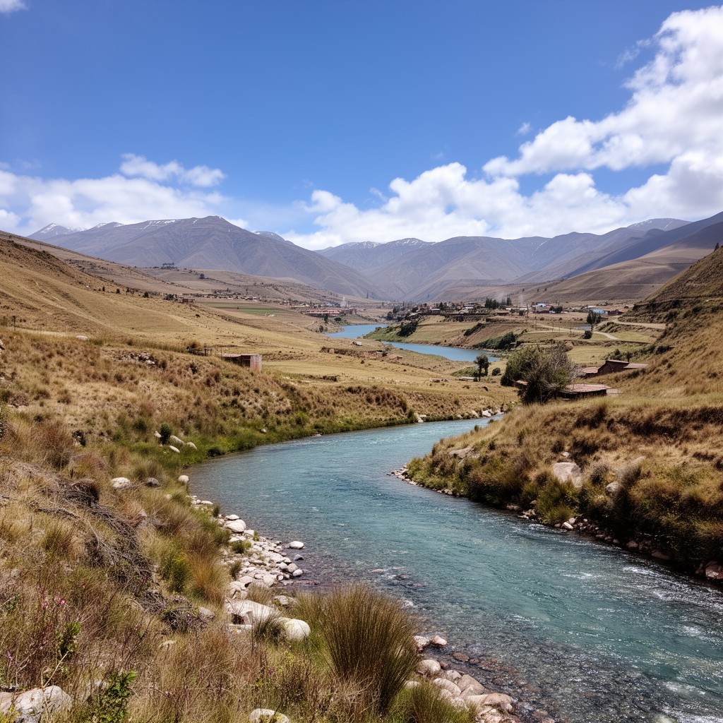 AI-generated illustration of Huancané River
