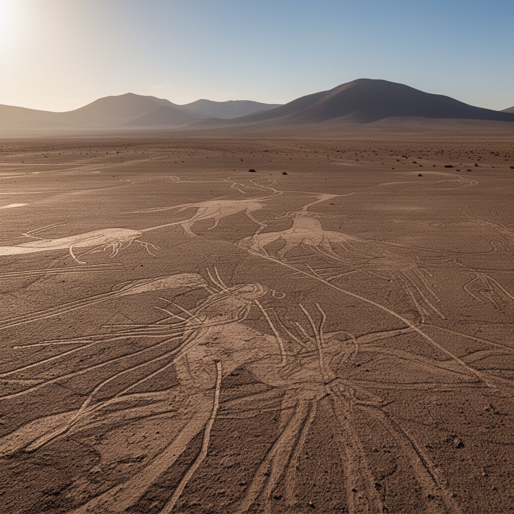 AI-generated illustration of Nazca Desert