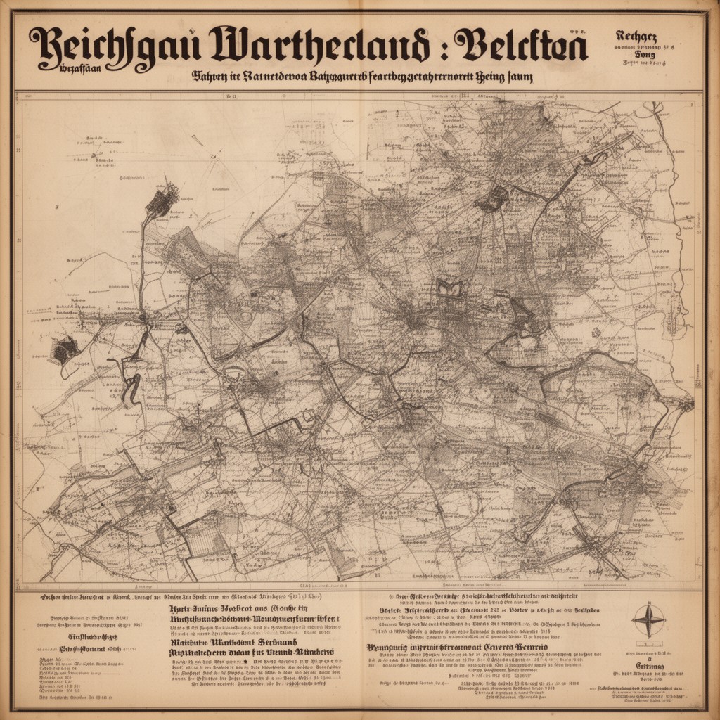 AI-generated illustration of Reichsgau Wartheland