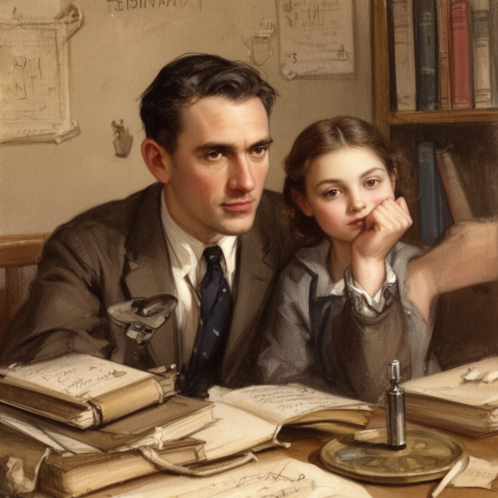 AI-generated illustration of Hermann van Pels