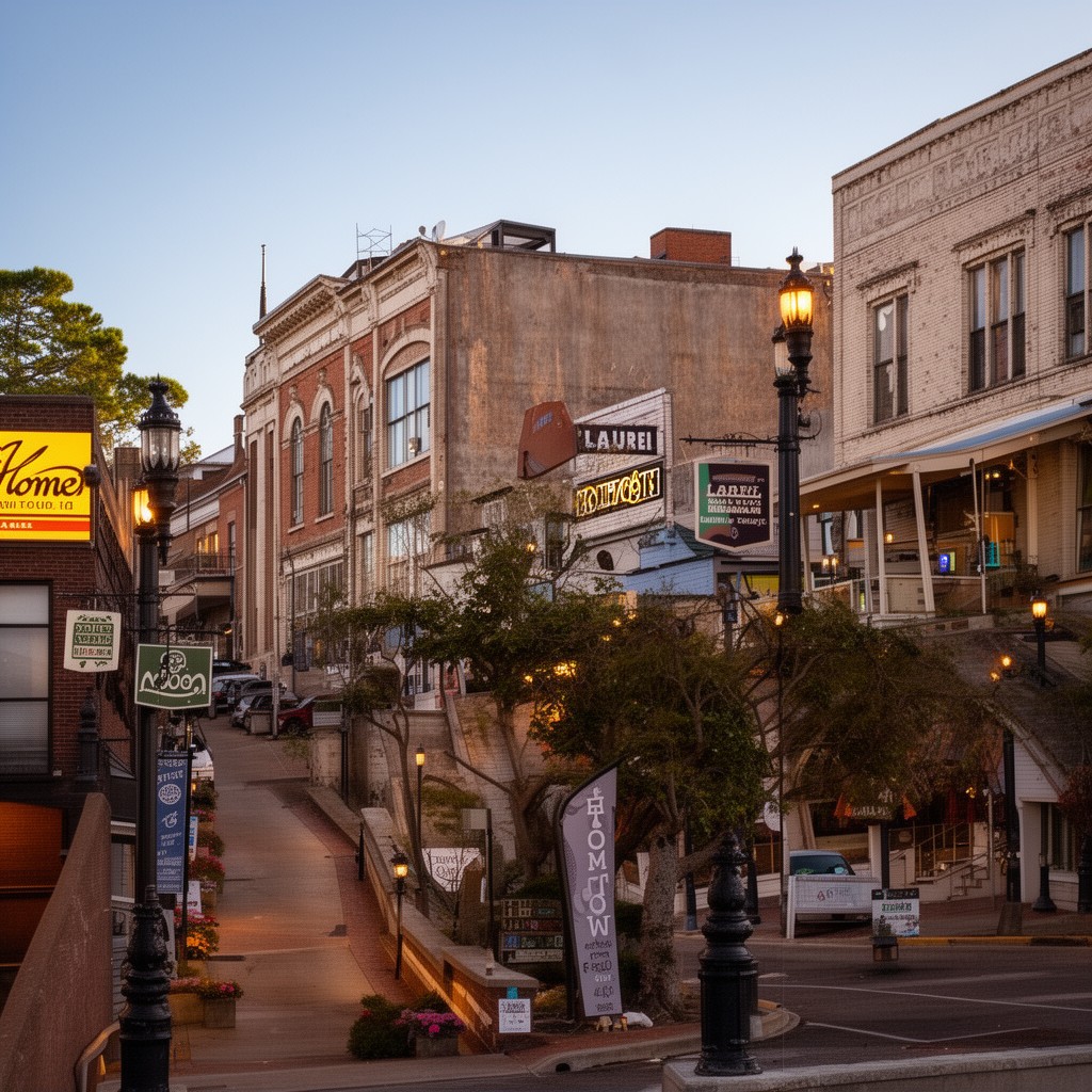AI-generated illustration of Laurel, Mississippi