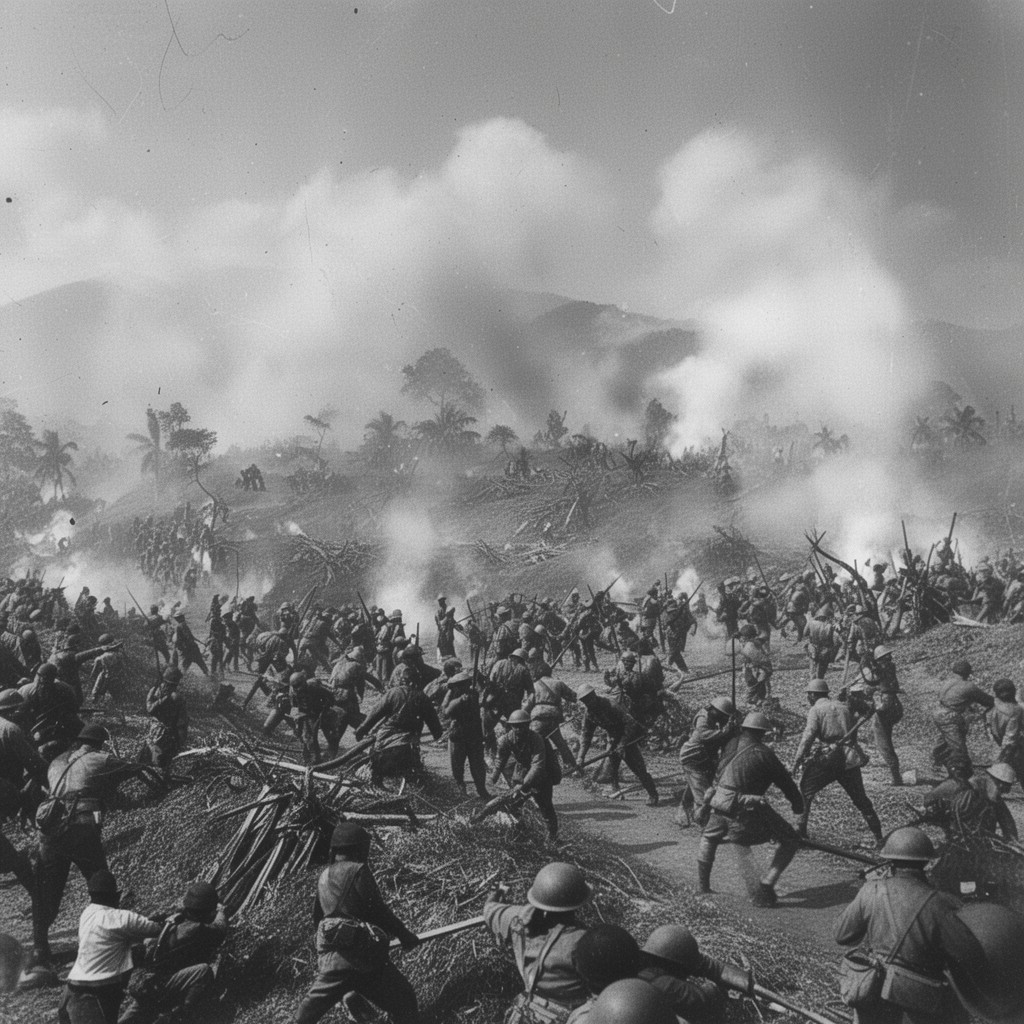 AI-generated illustration of Battle of Kohima