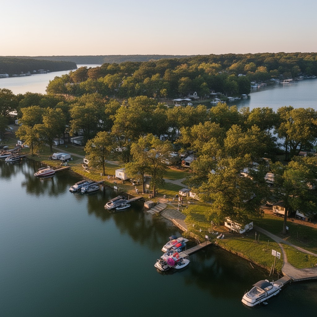 AI-generated illustration of Lake Eufaula area