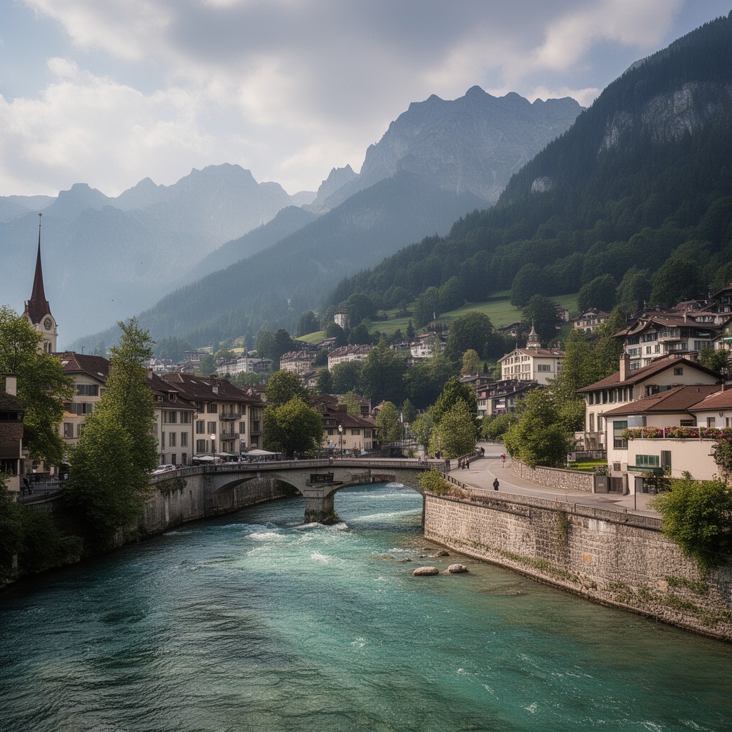 AI-generated illustration of Aare