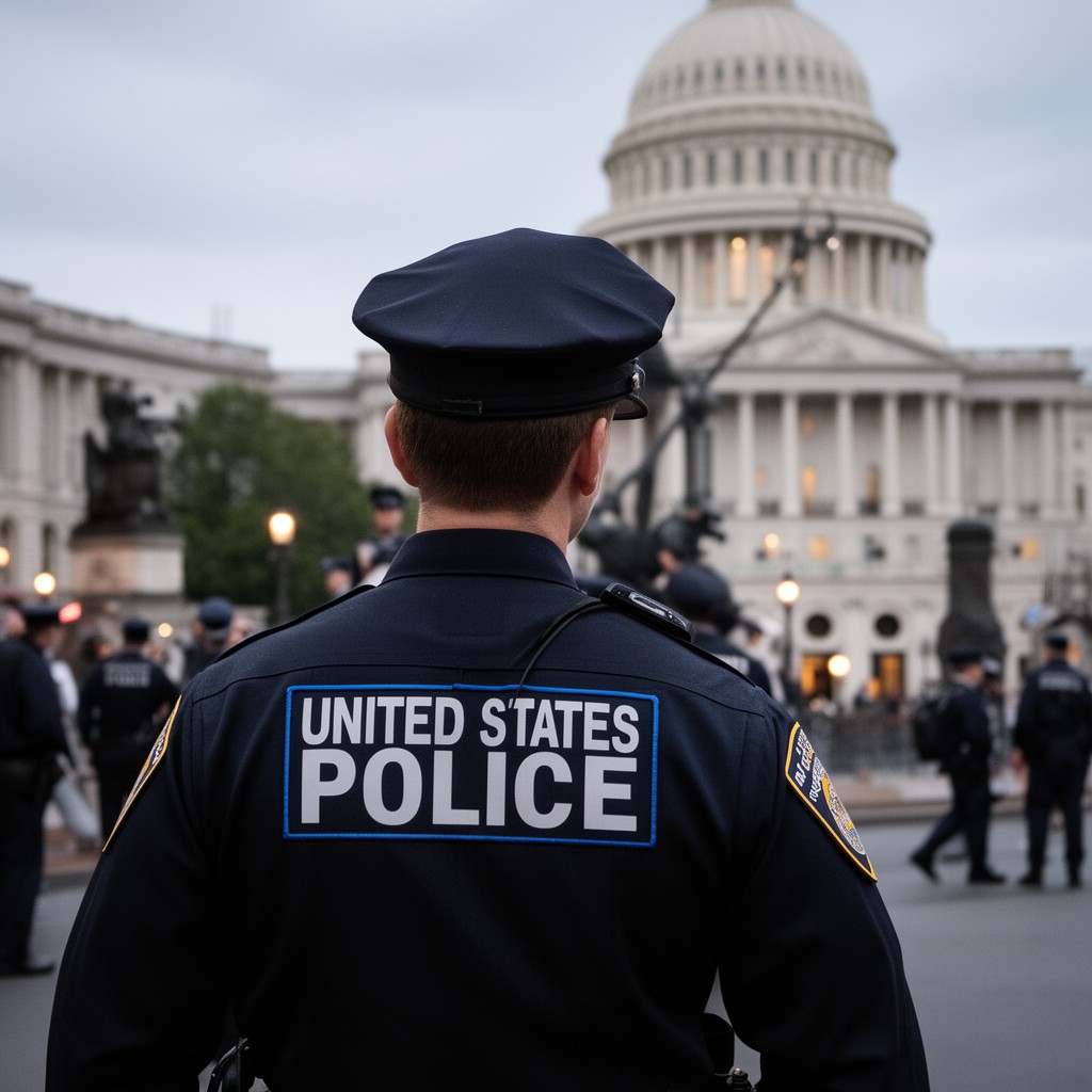 AI-generated illustration of United States Capitol Police