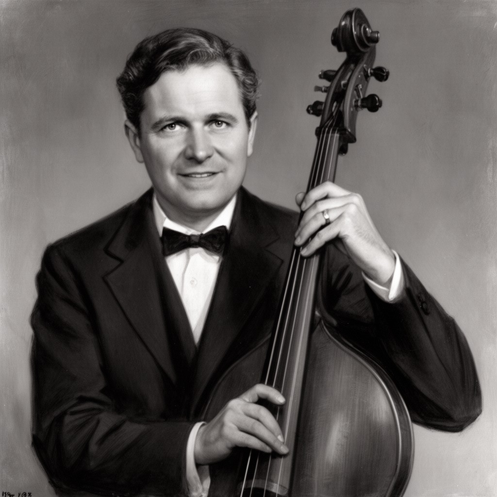 AI-generated illustration of Sergei Aleksandrovich Kusevitsky
