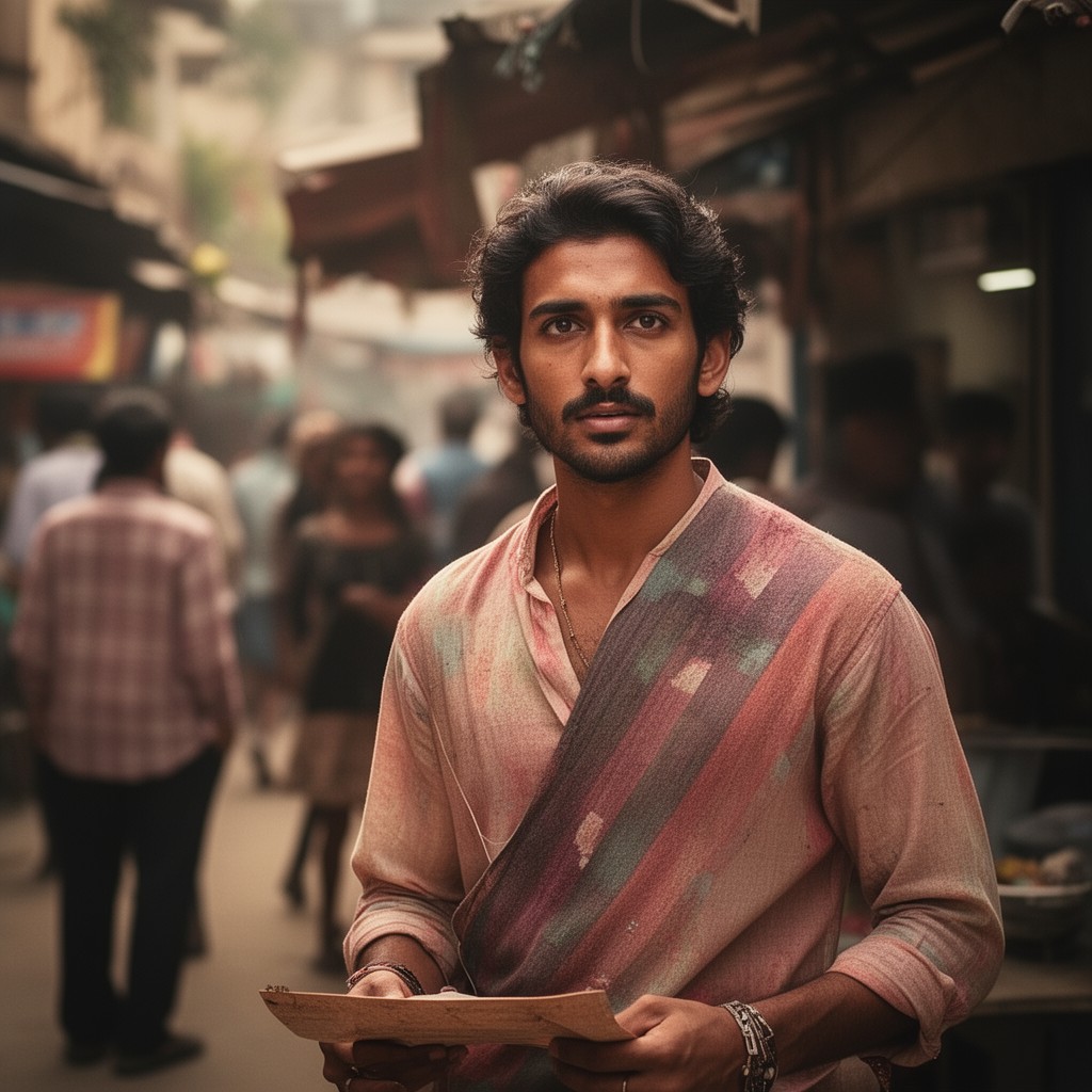 AI-generated illustration of Dev Patel