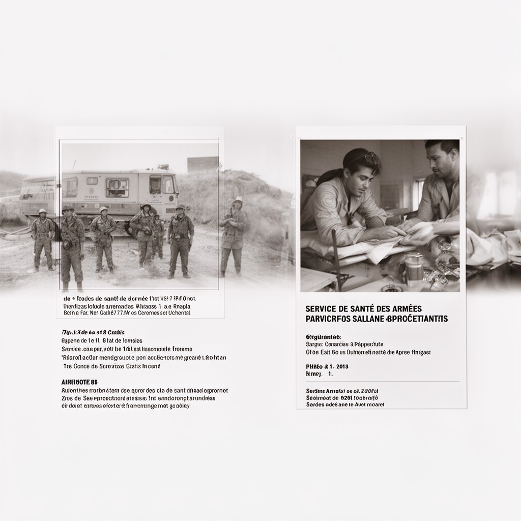 AI-generated illustration of Service de santé des armées