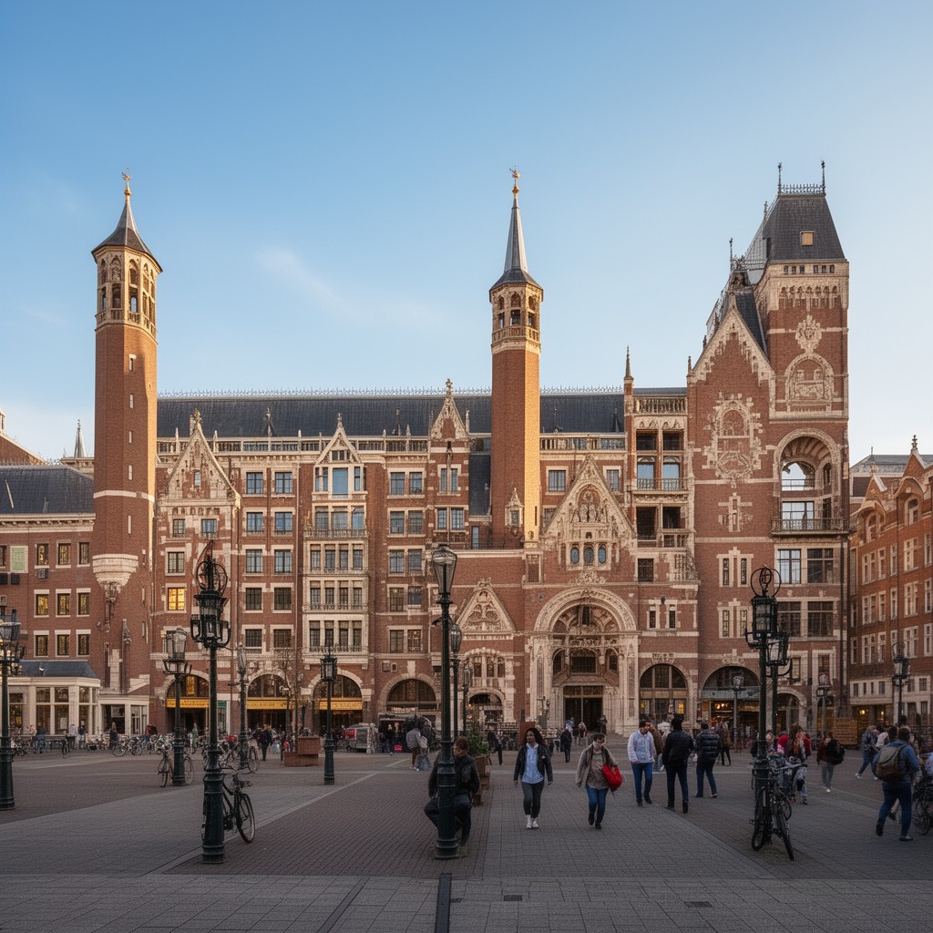 AI-generated illustration of University of Amsterdam