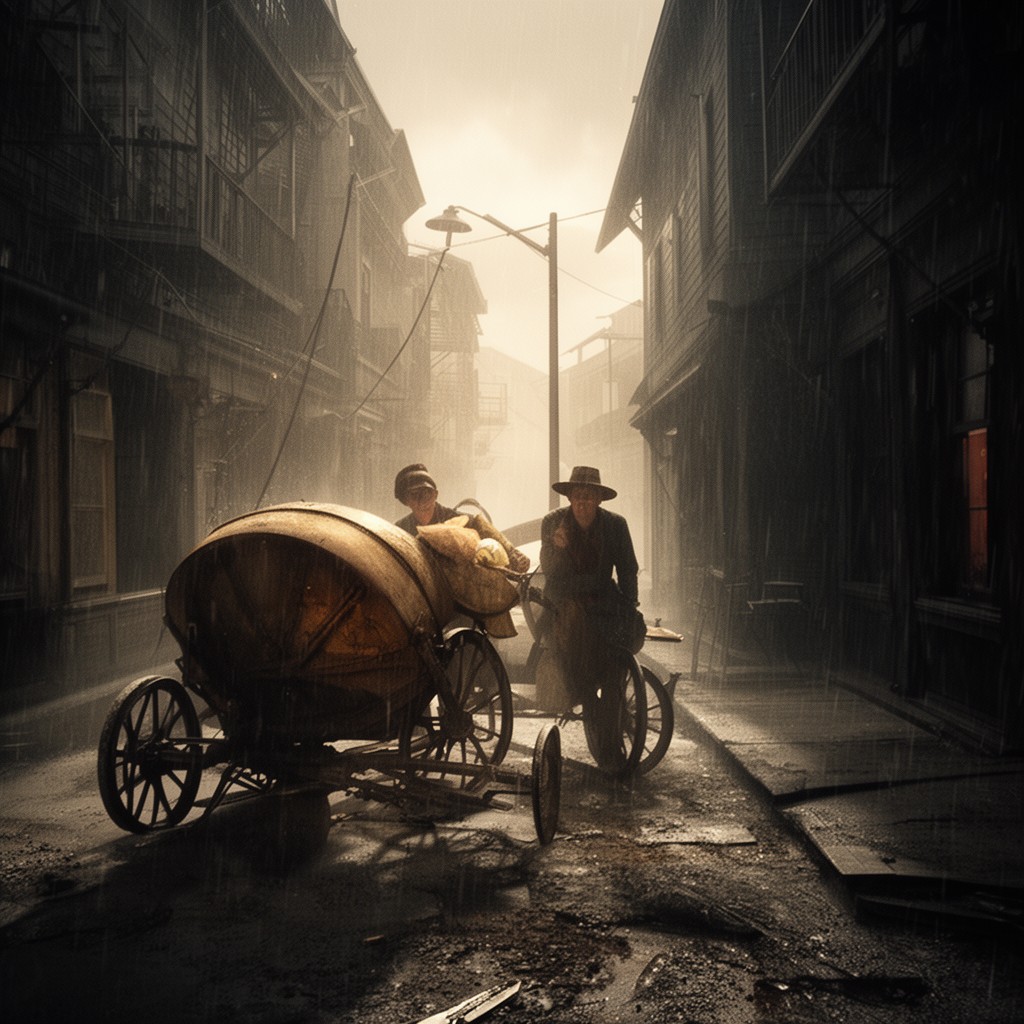 AI-generated illustration of Road to Perdition