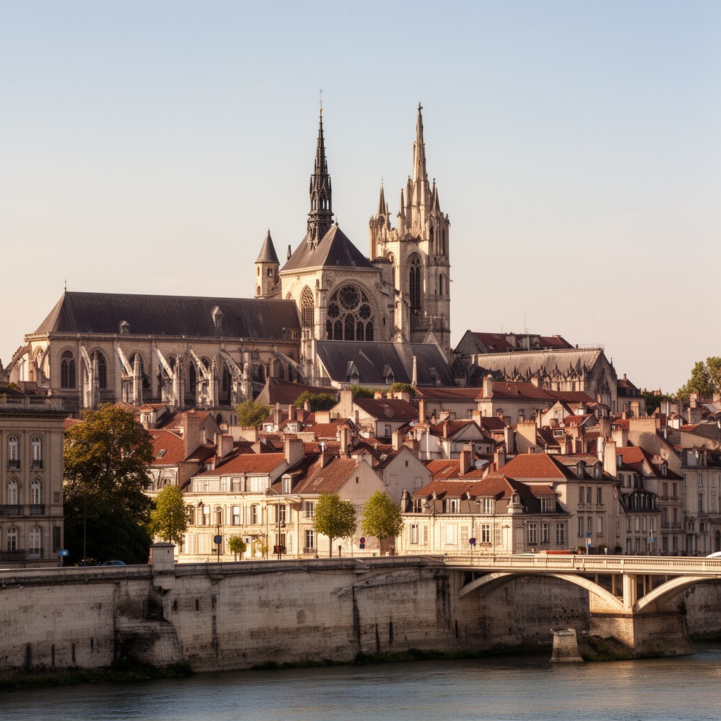 AI-generated illustration of Tours, France