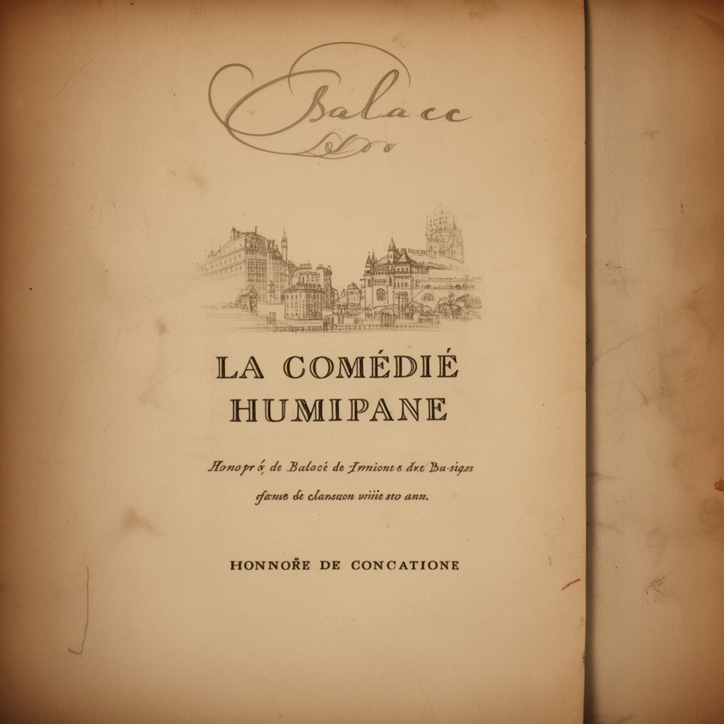 AI-generated illustration of La Comédie humaine