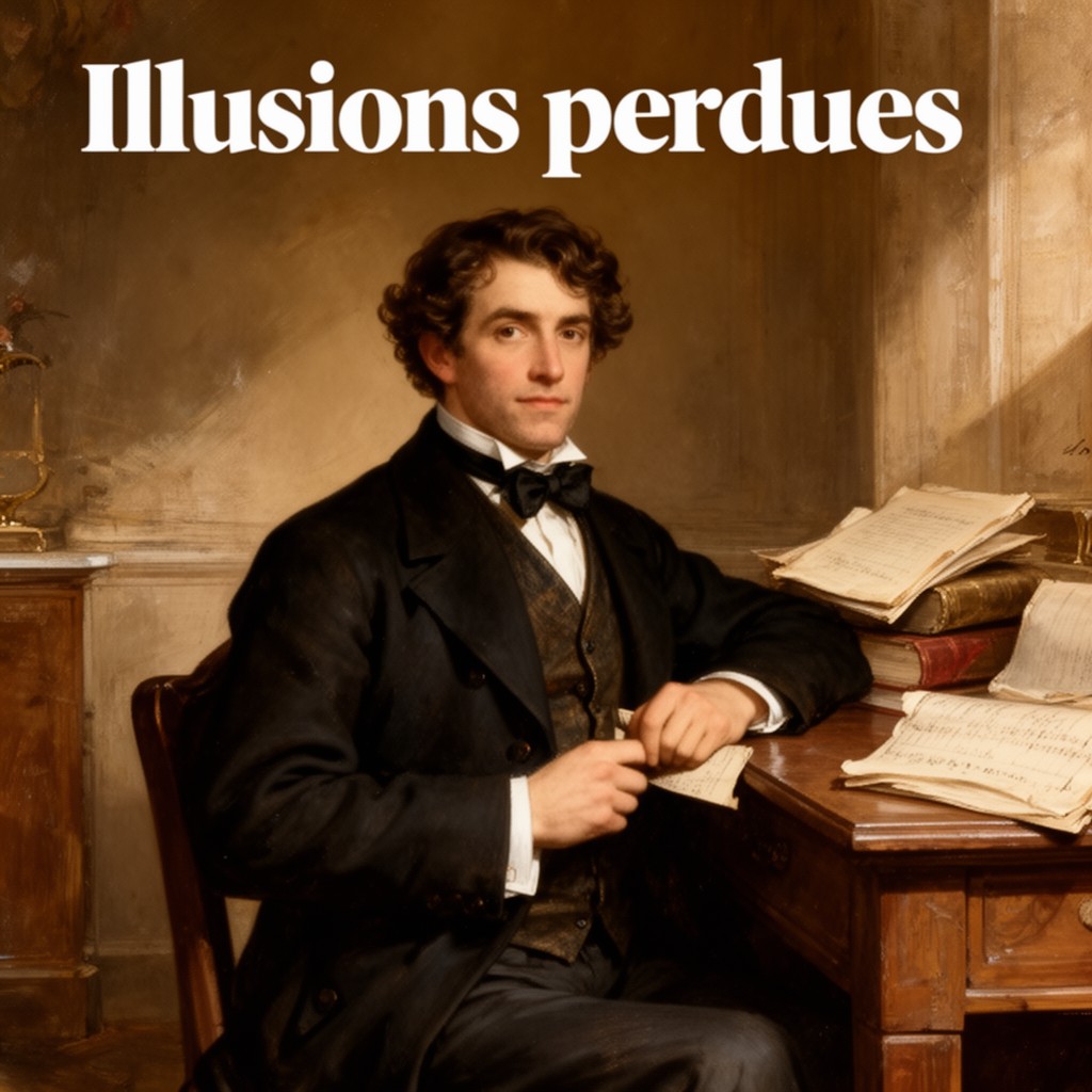 AI-generated illustration of Illusions perdues